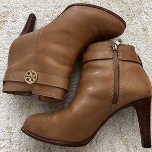 Tori Burch Tan Booties